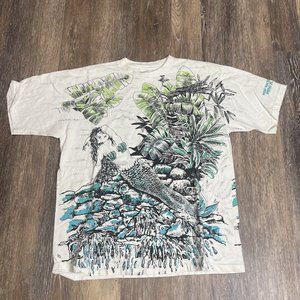 Vintage Mermaid Shirt All Over Print Shirt